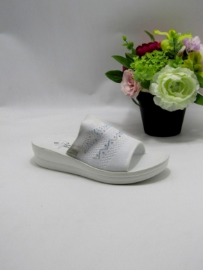 Klapki damskie na koturnie (36-41) 837 WHITE