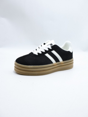 Buty sportowe damskie na płaskim (36-41) 24001 BLACK