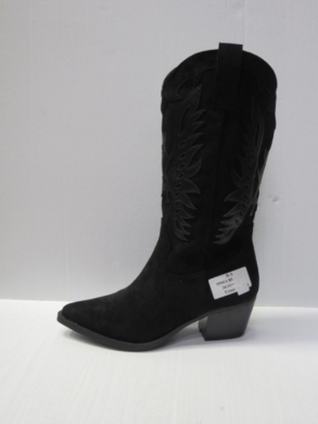 Kozaki damskie na obcasie (36-41) 9500A BLACK