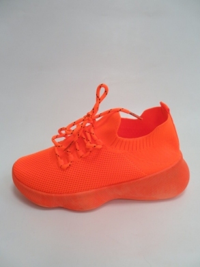 Buty sportowe damskie na płaskim (36-41) 2022 ORANGE