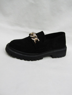 Mokasyny damskie na płaskim (36-41) 7203-1 BLACK