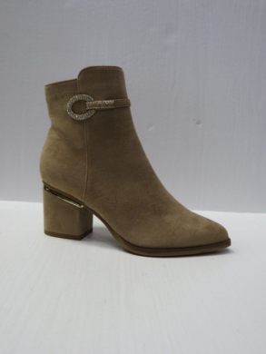 Botki damskie ocieplane na obcasie (36-41) BM89 KHAKI