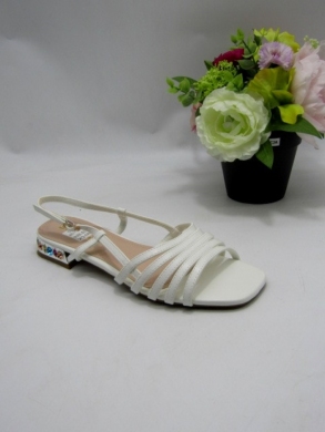 Sandały damskie na płaskim (36-41) R19 WHITE