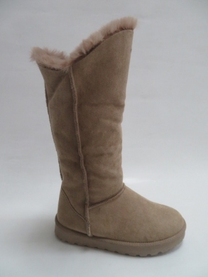 Kozaki damskie ocieplane na płaskim (36-41) 2171 BEIGE