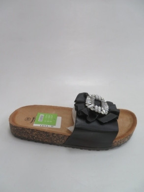 Klapki damskie na płaskim (36-41) 8054 BLACK