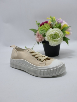 Trampki damskie na płaskim (36-41) RE20 BEIGE