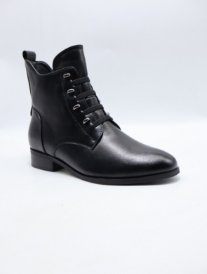 Botki damskie ocieplane na płaskim (36-41) YCC-126 BLACK
