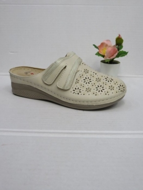 Klapki damskie na koturnie (39-43) DJH1-5 BEIGE