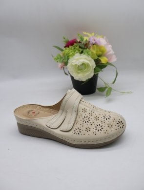 Klapki damskie na koturnie (36-41) DJH1-5 BEIGE