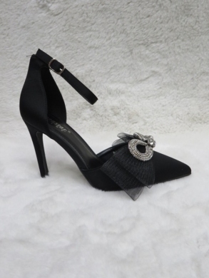 Sandały damskie na szpilce (36-41) NF82 BLACK