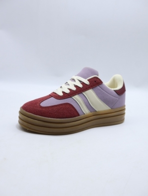 Buty sportowe damskie na płaskim (36-41) 8822 WINE