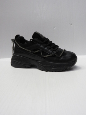 Buty sportowe damskie na płaskim (36-41) BL389 BLACK