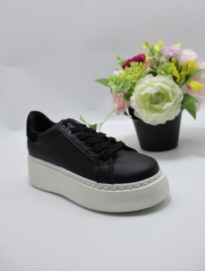 Buty sportowe damskie na płaskim (36-41) LO-1540 BL/WH