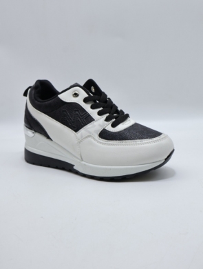 Buty sportowe damskie na koturnie (36-41) LDLJ59 WHITE