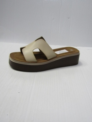 Klapki damskie na koturnie (36-41) M1523 BEIGE