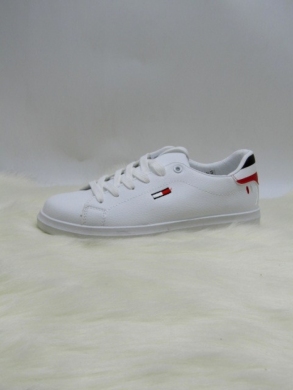 Buty sportowe damskie na płaskim (36-41) S3360 WHITE