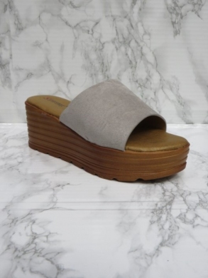 Klapki damskie na koturnie (36-41) YY35 GREY
