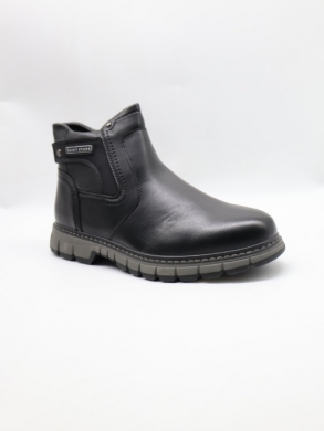 Botki męskie ocieplane (40-45) 62105-1 BLACK