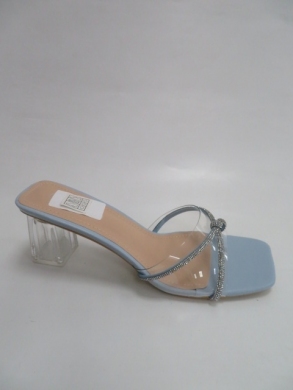 Klapki damskie na obcasie (36-41) 0-98 BLUE