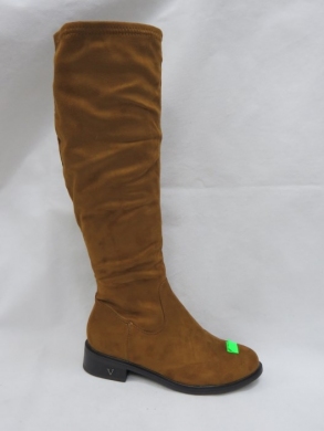 Kozaki damskie na płaskim (36-41) H20581 CAMEL