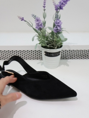 Sandały damskie na płaskim (36-41) 9755 BLACK