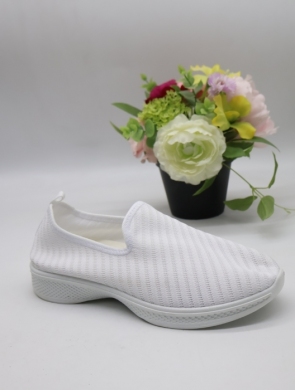 Buty sportowe damskie na płaskim (36-41) HL19019 WHITE