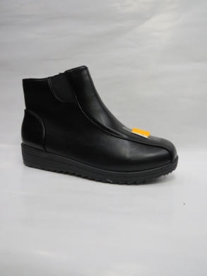 Botki damskie ocieplane na płaskim (37-42) XKAN-06 BLACK