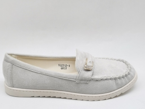 Mokasyny damskie na płaskim (36-41) YG2312-1 GREY