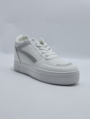 Buty sportowe damskie na płaskim (36-41) 85-938 WHITE