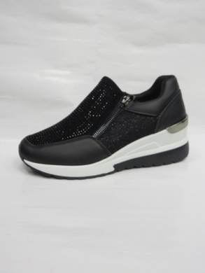 Półbuty damskie na koturnie (36-41) 6823-1 BLACK