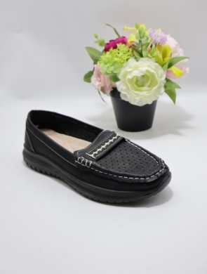 Półbuty damskie na płaskim (36-42) 91023 BLACK