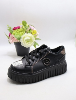 Buty sportowe damskie na płaskim (36-41) XLL-23191 BLACK
