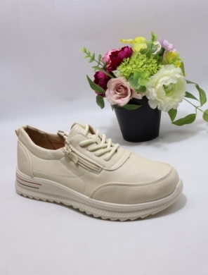 Buty sportowe damskie na płaskim (36-41) 6768 BEIGE