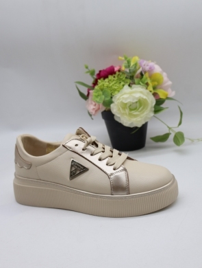 Buty sportowe damskie na płaskim (36-41) 6757 BEIGE