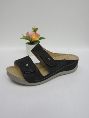 Klapki damskie na koturnie (36-41) HU501 BLACK