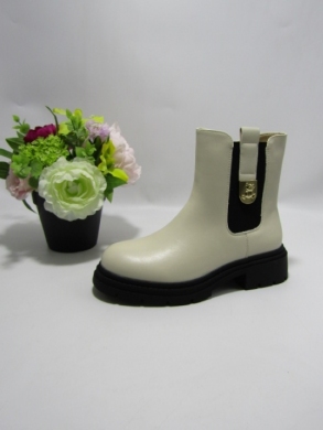 Botki damskie na płaskim (36-41) RQ511 BEIGE
