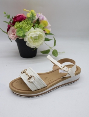 Sandały damskie na płaskim (36-41) 8002A WHITE