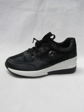 Buty sportowe damskie na płaskim (36-41) E017-1 BLACK