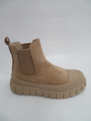 Botki damskie jesienne na płaskim (36-41) 3921-1 KHAKI