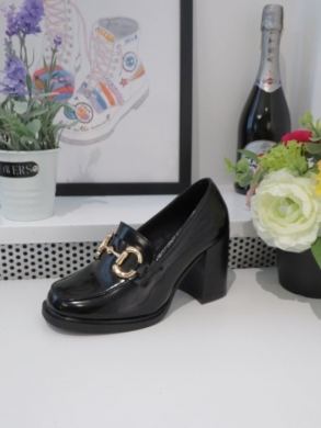 Półbuty damskie na obcasie (36-41) 9149 BLACK