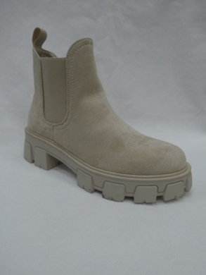 Botki damskie na płaskim (36-41) HBL-2 BEIGE