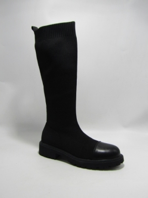 Kozaki damskie na płaskim (36-41) HQ 316 BLACK