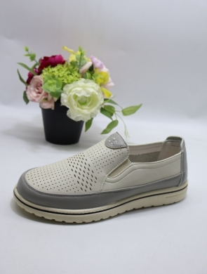 Półbuty damskie na płaskim (36-41) 915-1 BEIGE