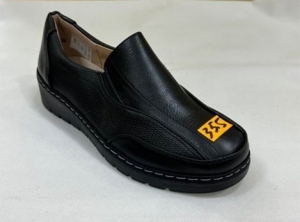 Półbuty damskie na płaskim (36-41) 128-1 BLACK