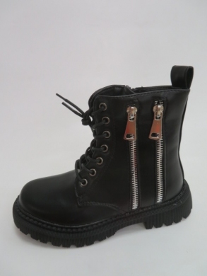 Botki dziewczęce ocieplane (31-36) 7721C BLACK