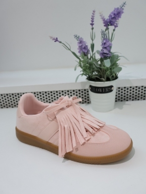 Buty sportowe damskie na płaskim (36-41) 9052 PINK
