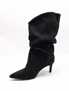 Kozaki damskie na szpilce (36-41) C366 BLACK