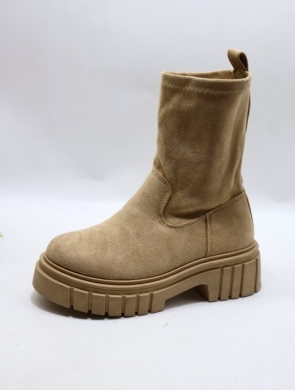 Botki damskie na płaskim (36-41) R67 KHAKI