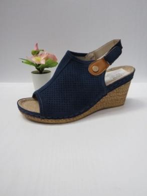 Sandały damskie na koturnie (36-41) 7AA225 NAVY