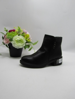 Botki damskie ocieplane na obcasie (37-42) XA66-3 BLACK